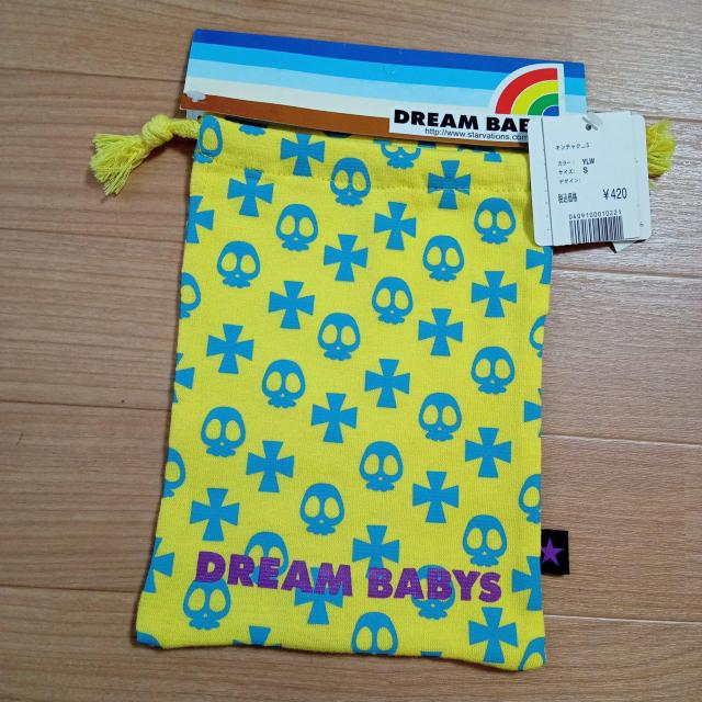 新品総柄ドクロ巾着 黄 S ドリームベイビーズ < ブランド 新品総柄ドクロ巾着 黄 S ドリームベイビーズ < ブランドの
