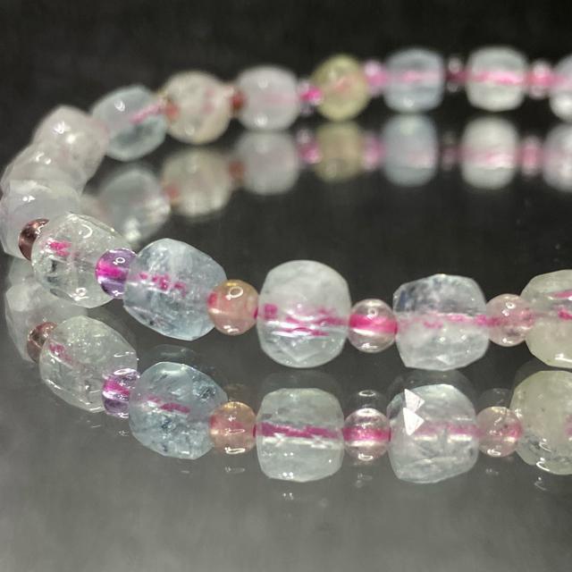 《No.332》天然石 高品質ミックスベリル 多面カット < 女性アクセサリー/時計  《No.332》天然石 高品質ミックスベリル 多面カット  < 女性アクセサリー/時計の