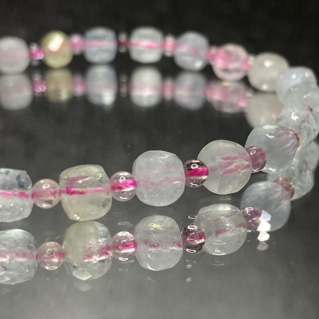 《No.332》天然石 高品質ミックスベリル 多面カット < 女性アクセサリー/時計  《No.332》天然石 高品質ミックスベリル 多面カット < 女性アクセサリー/時計の