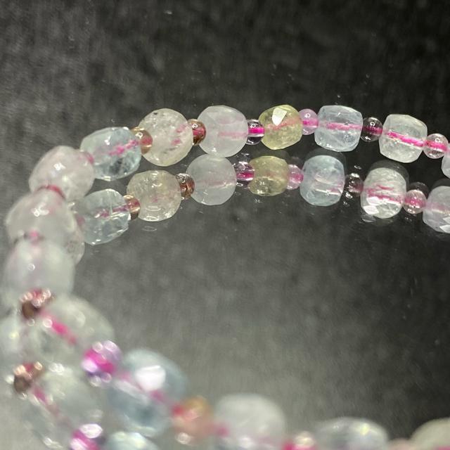 《No.332》天然石 高品質ミックスベリル 多面カット < 女性アクセサリー/時計  《No.332》天然石 高品質ミックスベリル 多面カット < 女性アクセサリー/時計の