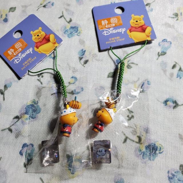 ご当地限定 静岡 × ディズニー プーさん 根付ストラップ ×2 < アニメ/コミック/キャラクター  ご当地限定 静岡 × ディズニー プーさん 根付ストラップ ×2  < アニメ/コミック/キャラクターの