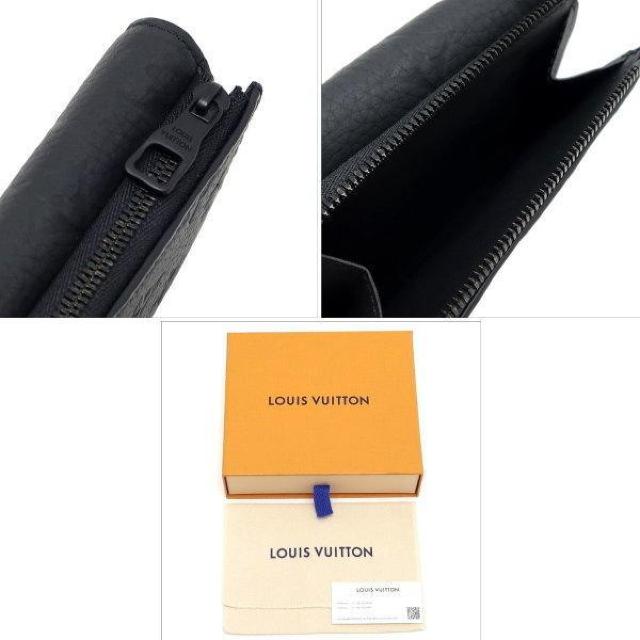 ◆ 本物 美品 ◆ LV ルイヴィトン モノグラム トリヨンレザー 3つ折り 財布 黒 ブラック 保存袋 箱 人気 M82556 < ブランド  ◆ 本物 美品 ◆ LV ルイヴィトン モノグラム トリヨンレザー 3つ折り 財布 黒 ブラック 保存袋 箱 人気 M82556 < ブランドの