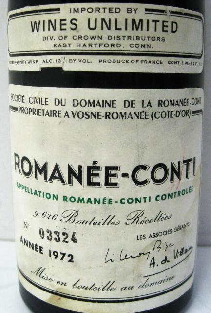 Cʎ 1972N}lReBROMANEE-CONTI  03324  O/hN 