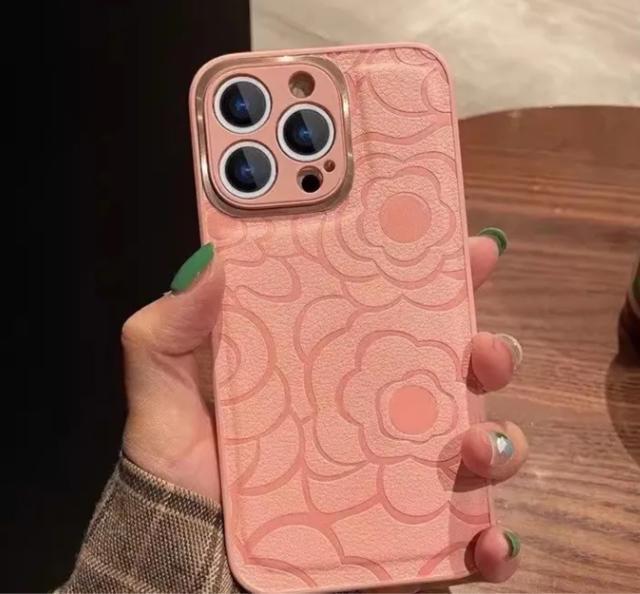 iPhone16 16Pro ヴィンテージレザーテクスチャ電話ケースフラワーテクスチャカメラ保護カバー < 家電/AV  iPhone16 16Pro ヴィンテージレザーテクスチャ電話ケースフラワーテクスチャカメラ保護カバー  < 家電/AVの