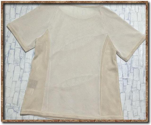 ポワンリーニュ 切替メッシュカットソー ベージュ☆マツオインターナショナル < 女性ファッション  ポワンリーニュ 切替メッシュカットソー ベージュ☆マツオインターナショナル < 女性ファッションの