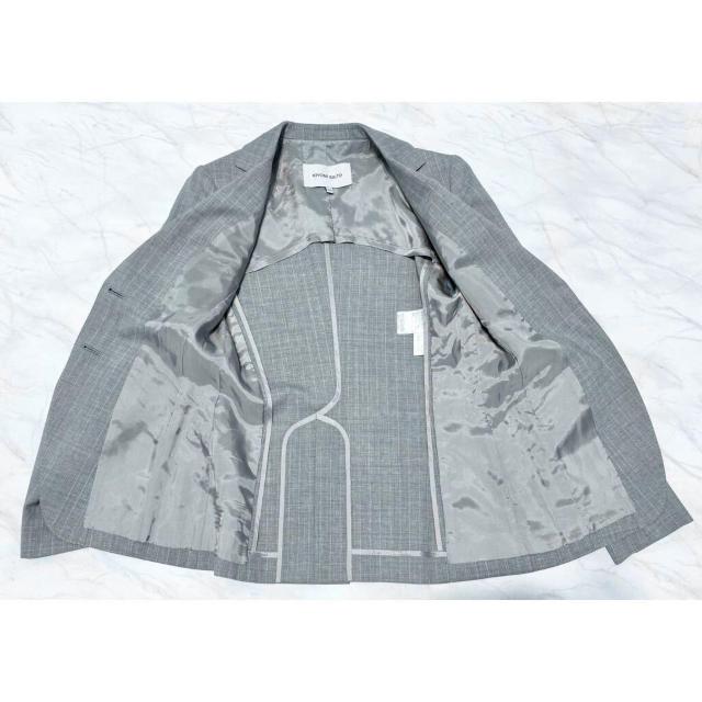 KIYOMI SAITO春夏ストライプ パンツスーツ グレー#38 < 女性ファッション KIYOMI SAITO春夏ストライプ パンツスーツ グレー#38 < 女性ファッションの