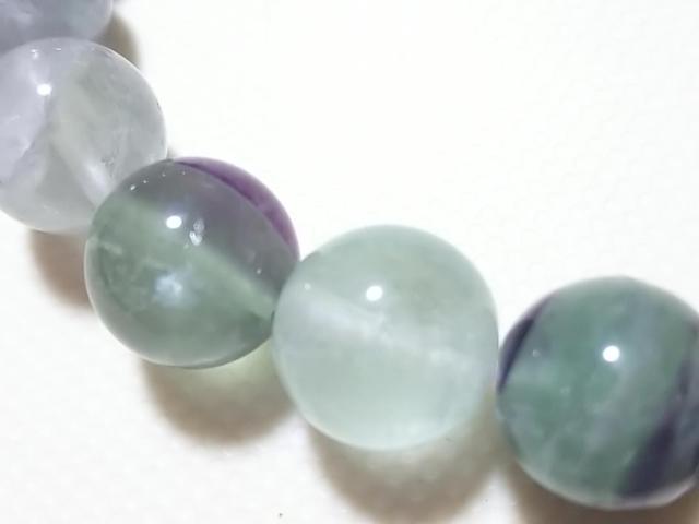 天然石★フローライト 10mm ブレス < 女性アクセサリー/時計  天然石★フローライト 10mm ブレス < 女性アクセサリー/時計の