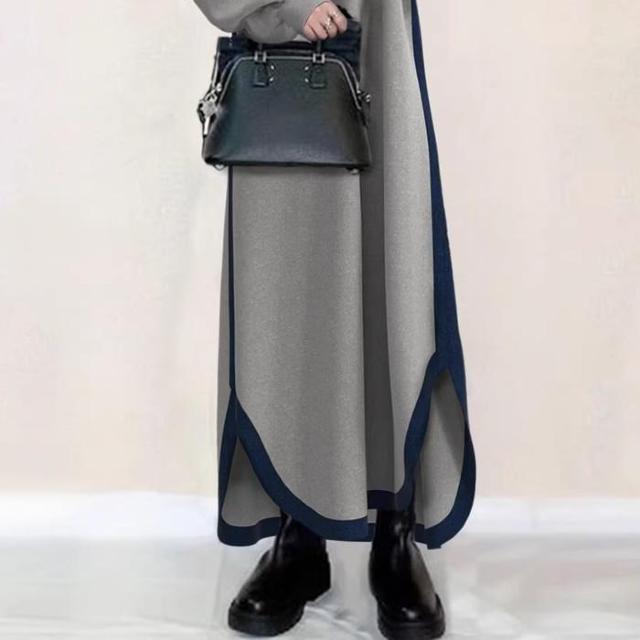 〜3L4L*バイカラーパイピングデザインフード付ワ < 女性ファッション  〜3L4L*バイカラーパイピングデザインフード付ワ < 女性ファッションの