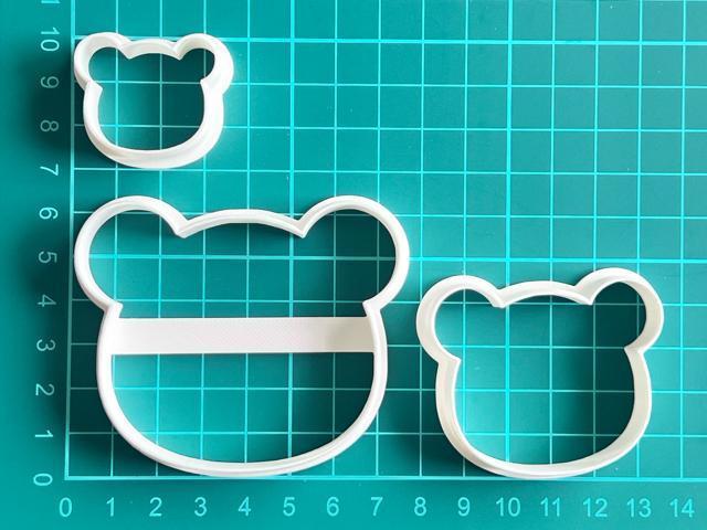 クマ頭の形 クッキー型 3個セット 抜き型 粘土型 お菓子作り 弁当 粘土 < インテリア/ライフ クマ頭の形 クッキー型 3個セット 抜き型 粘土型 お菓子作り 弁当 粘土 < インテリア/ライフの