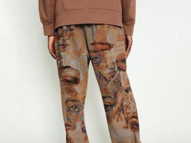 総柄 目 アレンジ カジュアルパンツ 絵画 ストリート 古着ライク 個性派 < 男性ファッション 総柄 目 アレンジ カジュアルパンツ 絵画 ストリート 古着ライク 個性派 < 男性ファッションの