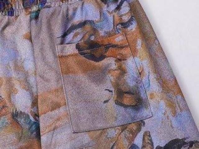 総柄 目 アレンジ カジュアルパンツ 絵画 ストリート 古着ライク 個性派 < 男性ファッション 総柄 目 アレンジ カジュアルパンツ 絵画 ストリート 古着ライク 個性派 < 男性ファッションの