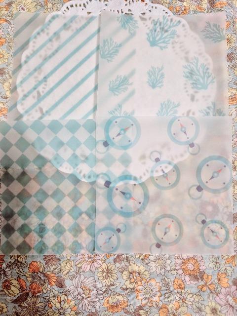 お裾分け☆ミントグリーン色硫酸紙4枚☆ < インテリア/ライフ お裾分け☆ミントグリーン色硫酸紙4枚☆ < インテリア/ライフの