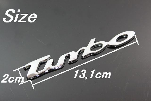 ☆turboエンブレム筆記体太字タイプ/メッキ < 自動車/バイク ☆turboエンブレム筆記体太字タイプ/メッキ < 自動車/バイク