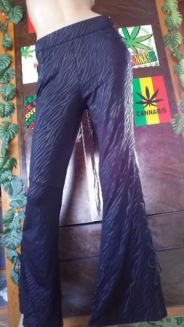 大きいサイズ†LL,3L♪両サイド編み上げジャガードゼブラパンツ < 女性ファッション  大きいサイズ†LL,3L♪両サイド編み上げジャガードゼブラパンツ  < 女性ファッションの