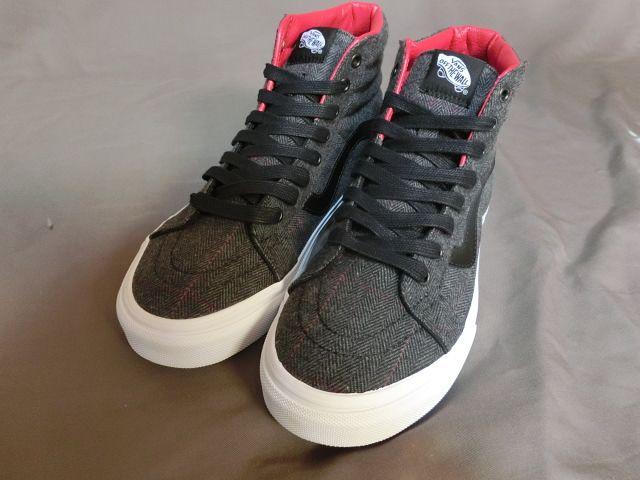 BKグレー x ブラック ツイード バンズ 【Sk8-Hi Reissue】24.5a < ブランド  BKグレー x ブラック ツイード バンズ 【Sk8-Hi Reissue】24.5a  < ブランドの