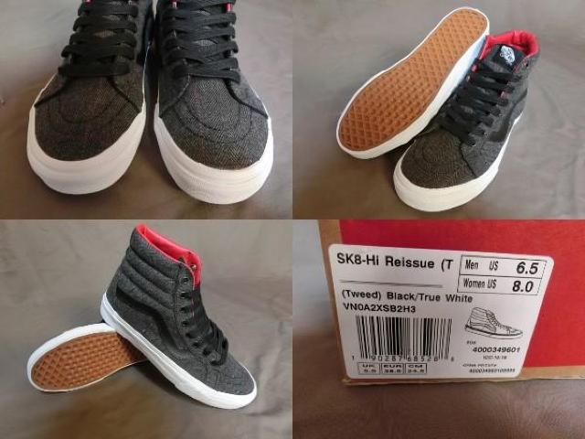 BKグレー x ブラック ツイード バンズ 【Sk8-Hi Reissue】24.5a < ブランド  BKグレー x ブラック ツイード バンズ 【Sk8-Hi Reissue】24.5a < ブランドの