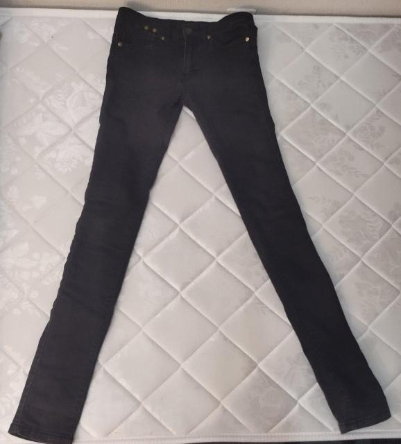 黒 ストレッチスキニー デニム SS 24インチ < 女性ファッション  黒 ストレッチスキニー デニム SS 24インチ < 女性ファッションの