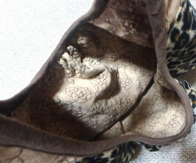 ◆豹柄 ショルダーバッグ リバーシブル トートバッグ 中古品 < 女性ファッション  ◆豹柄 ショルダーバッグ リバーシブル トートバッグ 中古品 < 女性ファッションの