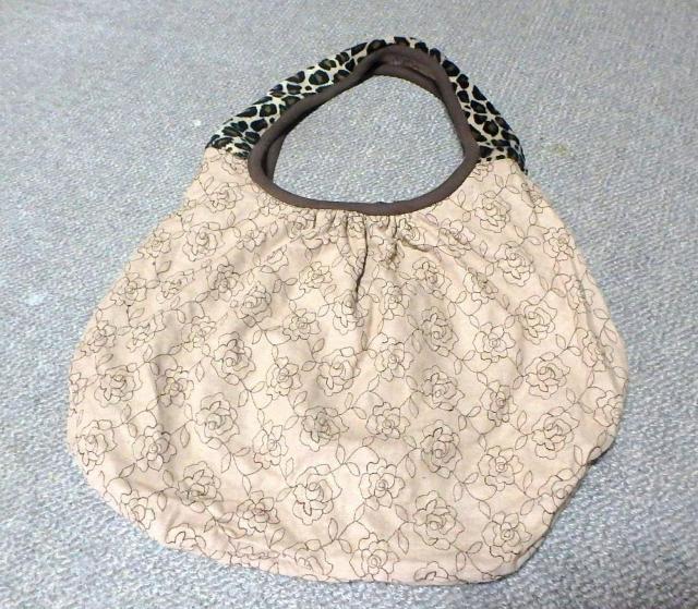 ◆豹柄 ショルダーバッグ リバーシブル トートバッグ 中古品 < 女性ファッション  ◆豹柄 ショルダーバッグ リバーシブル トートバッグ 中古品 < 女性ファッションの