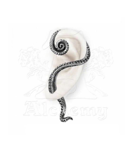 ALCHEMY GOTHIC: Kraken スタッドイヤーラップ、シングル < 女性アクセサリー/時計  ALCHEMY GOTHIC: Kraken スタッドイヤーラップ、シングル  < 女性アクセサリー/時計の