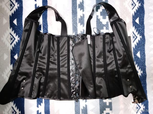 ジッパーメタルパンクスタイル ボディシェイパー Sサイズ < 女性ファッション ジッパーメタルパンクスタイル ボディシェイパー Sサイズ < 女性ファッションの