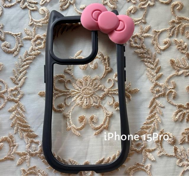 iPhone 15Pro スマホケース シリコン ケース カバー 猫耳 キティ < 家電/AV  iPhone 15Pro スマホケース シリコン ケース カバー 猫耳 キティ < 家電/AVの