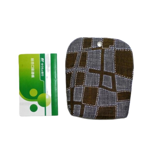 ◆カーキ×グレー幾何学模様◆イタリア生地◆被せ蓋ポーチ < 女性ファッション ◆カーキ×グレー幾何学模様◆イタリア生地◆被せ蓋ポーチ < 女性ファッションの