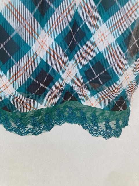 axes femme アクシーズ アーガイル柄 七分袖 チュニック ワンピース M N2m < ブランド  axes femme アクシーズ アーガイル柄 七分袖 チュニック ワンピース M N2m < ブランドの