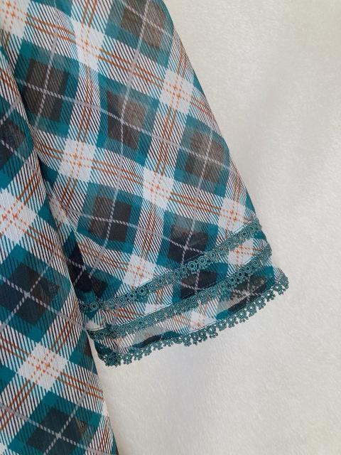 axes femme アクシーズ アーガイル柄 七分袖 チュニック ワンピース M N2m < ブランド  axes femme アクシーズ アーガイル柄 七分袖 チュニック ワンピース M N2m < ブランドの