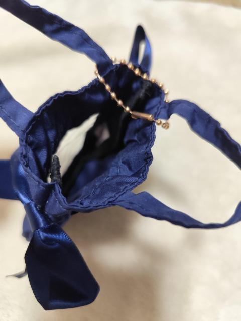 ダブルリボンギャザートートバッグキーホルダー2 ネイビー < ホビー ダブルリボンギャザートートバッグキーホルダー2 ネイビー < ホビーの