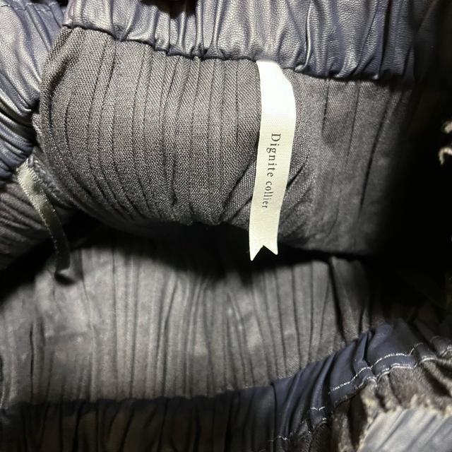 【ディニテコリエ】 フェイクレザー / ロング プリーツスカート / F 濃紺 < 女性ファッション 【ディニテコリエ】 フェイクレザー / ロング プリーツスカート / F 濃紺 < 女性ファッションの