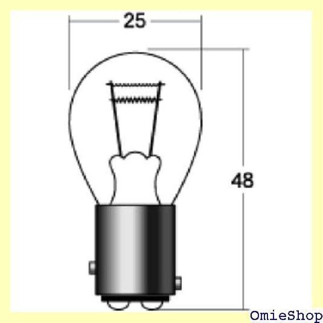 ケリー電気 白熱球 S25 BAY15D 24V25/ トップ・テール球 クリア色 1001-2000 10個入 1165 < 自動車/バイク ケリー電気 白熱球 S25 BAY15D 24V25/ トップ・テール球 クリア色 1001-2000 10個入 1165 < 自動車/バイク