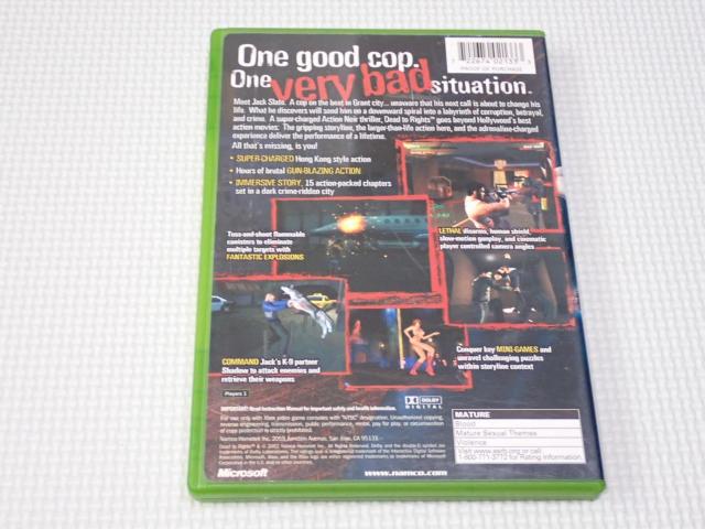 xbox��DEAD TO RIGHTS �C�O�� �k�ĔŁ����t�E�������t�E�\�t�g�t �� �Q�[���{��/�\�t�g�� 