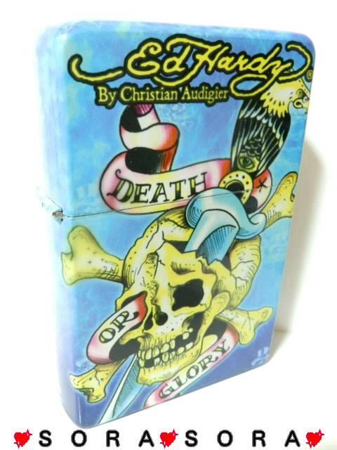 【エドハーディー】〈スカル Death or Glory〉特大卓上オイルライター < ブランド 【エドハーディー】〈スカル Death or Glory〉特大卓上オイルライター < ブランドの