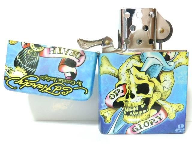 【エドハーディー】〈スカル Death or Glory〉特大卓上オイルライター < ブランド 【エドハーディー】〈スカル Death or Glory〉特大卓上オイルライター < ブランドの