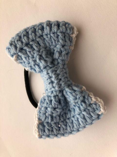 ハンドメイド ヘアゴム リボン♪ メゾンドフルール好き♪ ブルー < 女性ファッション  ハンドメイド ヘアゴム リボン♪ メゾンドフルール好き♪ ブルー < 女性ファッションの