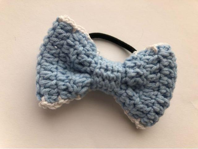 ハンドメイド ヘアゴム リボン♪ メゾンドフルール好き♪ ブルー < 女性ファッション  ハンドメイド ヘアゴム リボン♪ メゾンドフルール好き♪ ブルー < 女性ファッションの