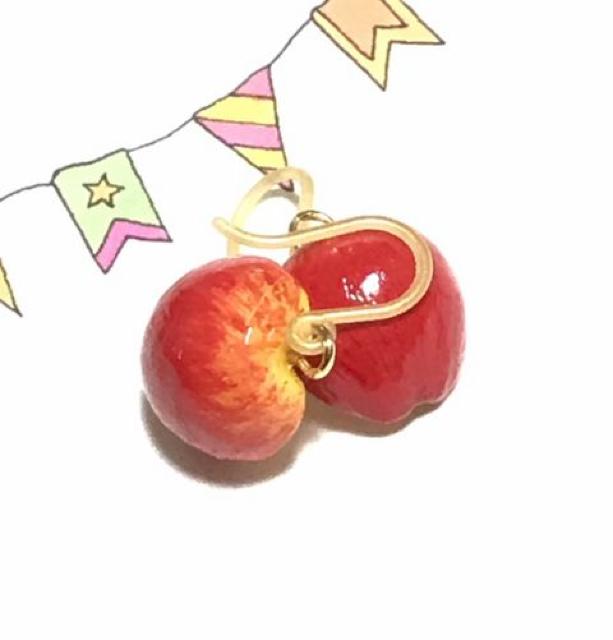hハンドメイド粘土〓半分りんごピアス < 女性ファッション hハンドメイド粘土〓半分りんごピアス < 女性ファッションの