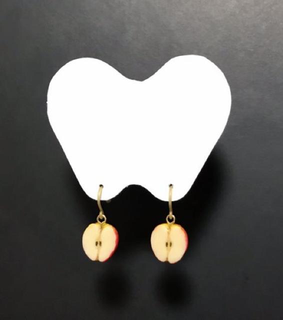 hハンドメイド粘土〓半分りんごピアス < 女性ファッション hハンドメイド粘土〓半分りんごピアス < 女性ファッションの