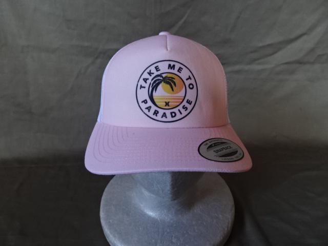 USA購入 Hurley ヤシの木夕暮れプリント メッシュCAP < 男性ファッション  USA購入 Hurley ヤシの木夕暮れプリント メッシュCAP  < 男性ファッションの