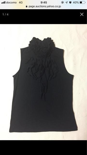 10.新品☆オットー☆フリル使いノースリーブ☆ブラック☆サイズM < 女性ファッション  10.新品☆オットー☆フリル使いノースリーブ☆ブラック☆サイズM  < 女性ファッションの