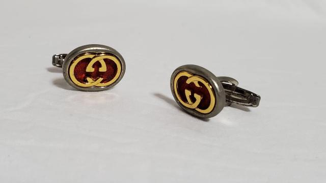 正規レア グッチ アンティーク インターロッキング GGロゴ アイコンエンブレムカフス mixカラー ラウンドボタン カフリンクス < ブランド  正規レア グッチ アンティーク インターロッキング GGロゴ アイコンエンブレムカフス mixカラー ラウンドボタン カフリンクス  < ブランドの