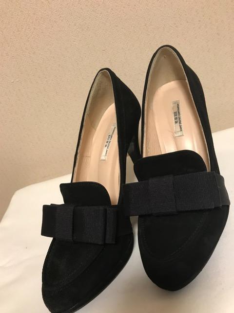 Z XII XXX リボンパンプス 黒 < ブランド  Z XII XXX リボンパンプス 黒 < ブランドの