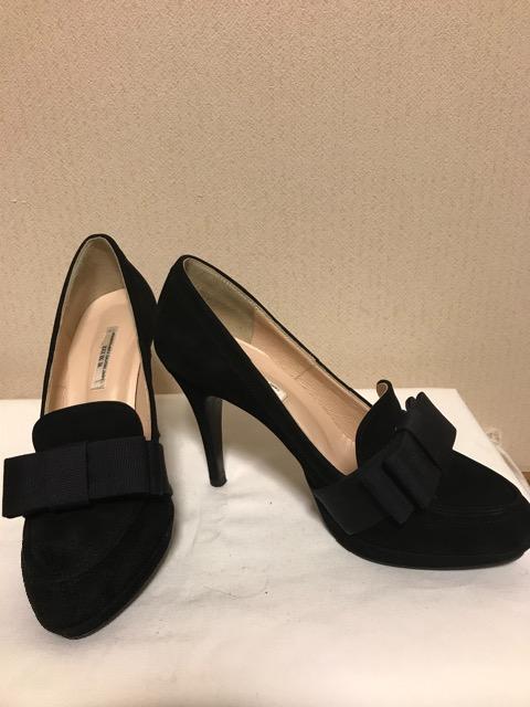 Z XII XXX リボンパンプス 黒 < ブランド  Z XII XXX リボンパンプス 黒 < ブランドの