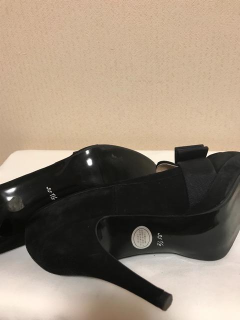 Z XII XXX リボンパンプス 黒 < ブランド  Z XII XXX リボンパンプス 黒 < ブランドの