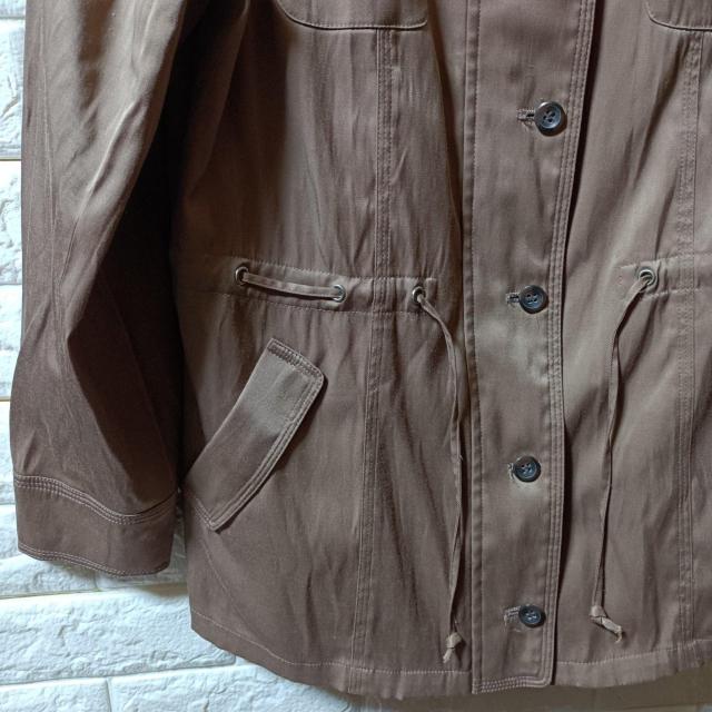 Lattimore★USED★光沢カフェブラウントレンチコート/13号 < 女性ファッション  Lattimore★USED★光沢カフェブラウントレンチコート/13号 < 女性ファッションの