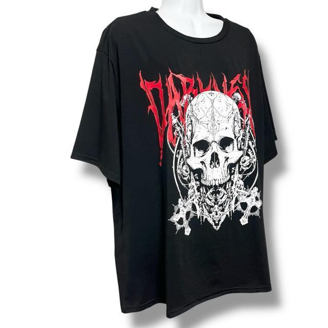 【ROMWE/L】スカルプリントBIGTシャツ☆グランジ☆PUNK < 男性ファッション 【ROMWE/L】スカルプリントBIGTシャツ☆グランジ☆PUNK < 男性ファッションの