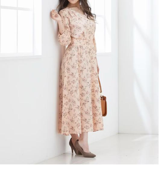 新品☆胸ゆったりMサイズ♪ピンク系花柄ワンピース♪7,138円を♪☆Q274 < 女性ファッション  新品☆胸ゆったりMサイズ♪ピンク系花柄ワンピース♪7,138円を♪☆Q274 < 女性ファッションの