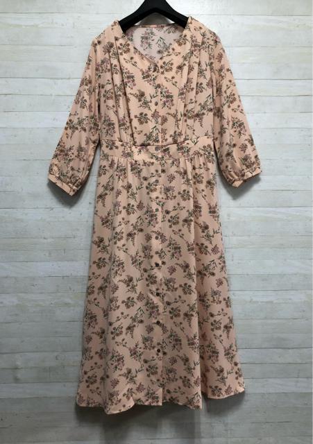 新品☆胸ゆったりMサイズ♪ピンク系花柄ワンピース♪7,138円を♪☆Q274 < 女性ファッション  新品☆胸ゆったりMサイズ♪ピンク系花柄ワンピース♪7,138円を♪☆Q274 < 女性ファッションの