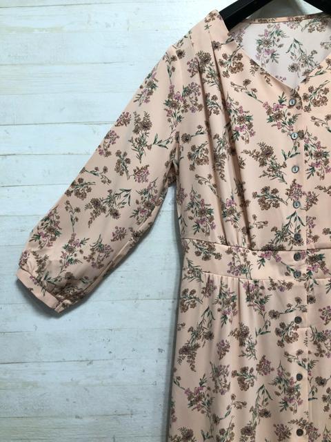 新品☆胸ゆったりMサイズ♪ピンク系花柄ワンピース♪7,138円を♪☆Q274 < 女性ファッション  新品☆胸ゆったりMサイズ♪ピンク系花柄ワンピース♪7,138円を♪☆Q274 < 女性ファッションの